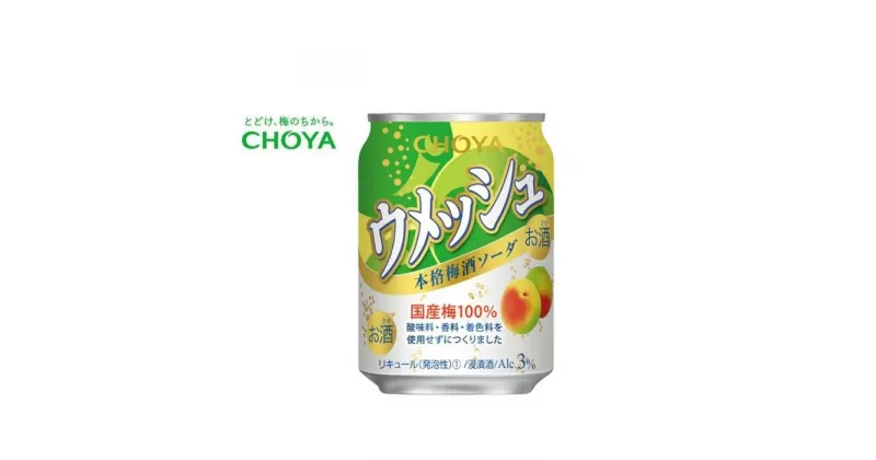 【ふるさと納税】チョーヤ ウメッシュ 本格梅酒ソーダ缶 250ml×24本