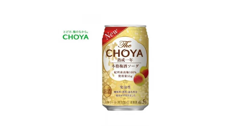 【ふるさと納税】チョーヤ　TheCHOYA熟成一年本格梅酒ソーダ缶 350ml×24本