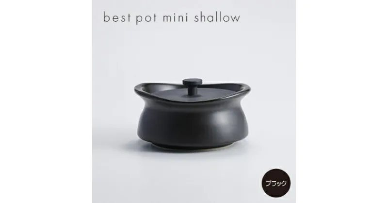 【ふるさと納税】best pot mini shallow　ブラック【1131333】