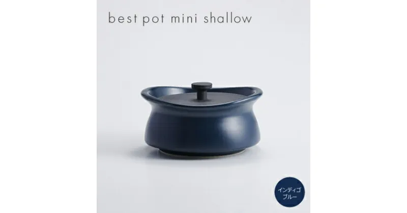 【ふるさと納税】best pot mini shallow　インディゴブルー【1131335】