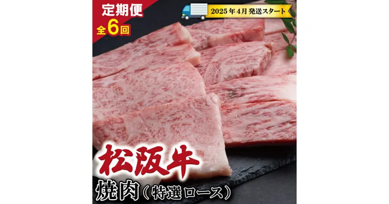 【ふるさと納税】 【 定期便 全6回 】 松阪牛 焼肉 （特選ロース） 500g 【受付時期・発送時期限定】 肉 牛 牛肉 和牛 ブランド牛 高級 国産 霜降り 冷凍 ふるさと 人気 焼肉 焼肉用 BBQ バーベキュー ロース 特選 SS16