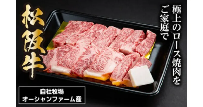 【ふるさと納税】SS01　松阪牛焼肉（ロース）　500g／（冷凍）瀬古食品　JGAP認定　松阪肉　名産　お取り寄せグルメ　三重県　大台町