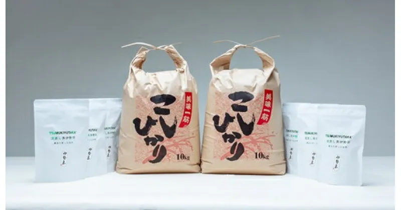 【ふるさと納税】こしひかり 精米 20kg 奥伊勢茶（5g×20）3袋 （2g×40）3袋 ／ 積木商店 お米 お茶 三重県 大台町