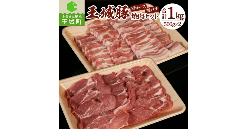 【ふるさと納税】玉城豚 肩ロース バラ 肉 豚肉 焼肉 BBQ セット ブランド 1kg 500g 2個 贈り物 プレゼント 敬老の日 勤労感謝の日 三重県 玉城町 玉城アクトファーム