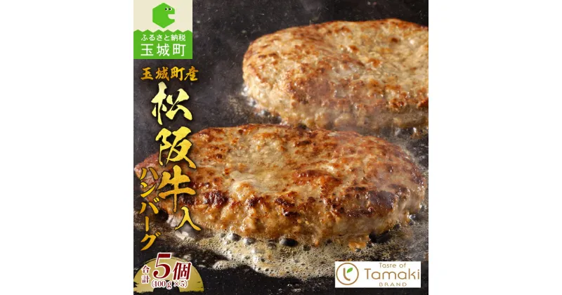 【ふるさと納税】松阪牛 玉城豚 ハンバーグ 数量限定 牛肉 豚肉 肉 100g×5 贈り物 ギフト プレゼント 敬老の日 勤労感謝の日 運動会 ブランド牛 高級 和牛 日本三大和牛 国産 冷凍 ミライエ 小林牧場 誕生日 三重県 玉城町産