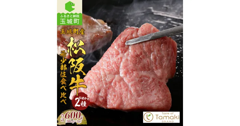 【ふるさと納税】松阪牛 希少部位 2種類 詰め合わせ 数量限定 肉 牛肉 食べ比べ セット 600g BBQ 敬老の日 勤労感謝の日 ブランド牛 高級 和牛 日本三大和牛 国産 お祝い イベント 贈り物 ギフト プレゼント 贅沢 三重県 玉城町 小林牧場 ミライエ 牛肉店