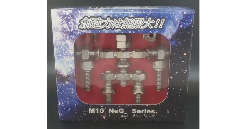 【ふるさと納税】ブロックみたいなねじ玩具 M10ネジー3号 ／ 大河内 ロボット 知育 おもちゃ 工具不要 ステンレス ネジ ボルト ナット 玩具 三重県 度会町