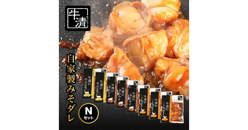 【ふるさと納税】（冷凍） 自家製みそダレ Nセット　ホルモン300g×2　豚肉×3　鶏肉×3/　イベリコ豚　伊勢志摩