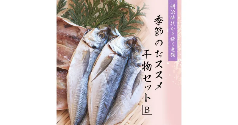 【ふるさと納税】 季節のおすすめ干物セットB（約20枚） 三重県紀宝町産 ※季節によって内容が異なります / ひもの 干物 海鮮 海の幸 みりん干し 開き 丸干し 詰め合わせ イカ さんま カマス しらす いわし アジ 冷蔵