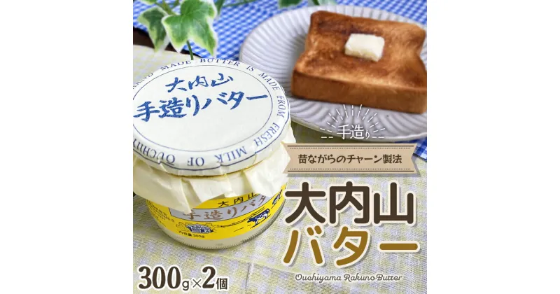 【ふるさと納税】 バター 大内山 瓶バター 600g (300g×2個) バター 加塩 有塩バター 乳製品 加工品 瓶 料理 材料 お菓子 お菓子作り パン トースト 冷蔵 クリーム 国産 三重県産 チャーン製法 大内山 白いバター 送料無料