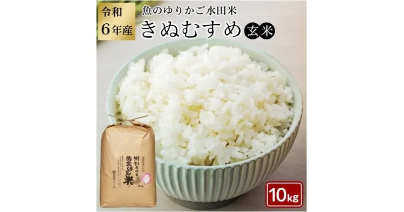 【ふるさと納税】【先行受付 数量限定】令和6年産（新米）滋賀県認証！ 魚のゆりかご水田米 「きぬむすめ」玄米 10kg【柴田ファーム】 | 玄米 こだわり 安心 送料無料 きぬむすめ ギフト 贈答 滋賀県 近江米