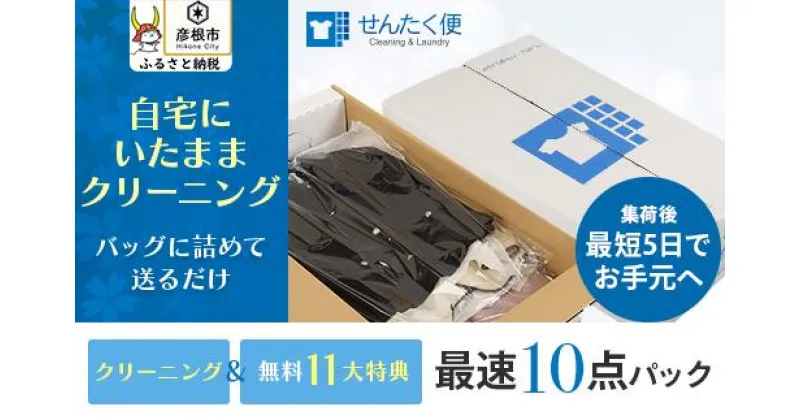 【ふるさと納税】【せんたく便】衣類のクリーニング 最速10点パック