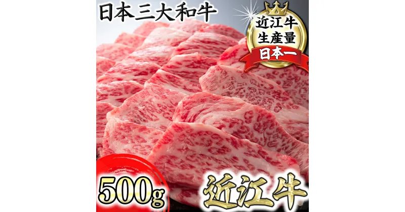 【ふるさと納税】 厳選 近江牛 カルビ バラ肉 焼肉用 500g A4/A5 数量限定 国産 ブランド牛 日本三大和牛 キャンプ アウトドア バーベキュー BBQ 贈り物 ギフト にも 冷凍 送料無料 【リピート多数】【頑張った方へのご褒美を贅沢に】【畜産農家支援】