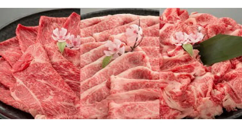 【ふるさと納税】三種セット【1.5kg（肩バラ500g、赤身スライス500g、切り落とし500g）】【牛】【国産】