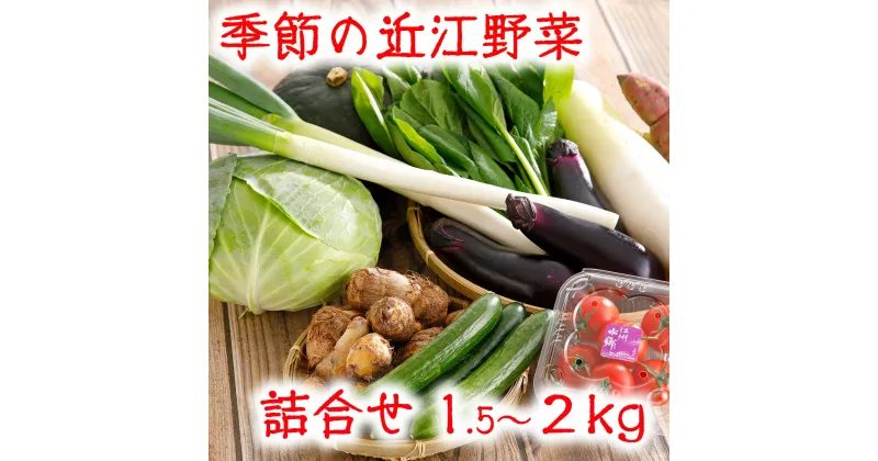 【ふるさと納税】近江野菜 詰め合せ セット 1.5kg〜2kg 季節の野菜 旬の野菜 旬野菜 新鮮 大容量 滋賀県産 食品 グルメ 詰め合わせ 冷蔵 ファーマーズマーケット きてか〜な キャンプ アウトドア バーベキュー bbq 贈り物 ギフト送料無料