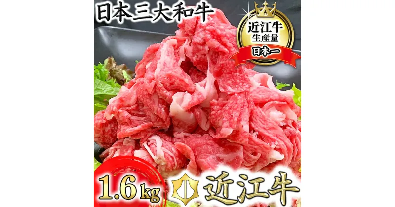 【ふるさと納税】近江牛　切り落とし【1.6kg（800g×2パック）】【牛肉】 【牛】【牛丼】【国産】