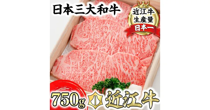 【ふるさと納税】【森村商会】近江牛 特選サーロイン ステーキ【750g（約250g×3枚）】【牛肉】【牛】【冷蔵】【国産】