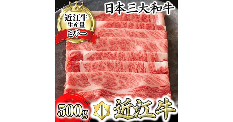 【ふるさと納税】【4等級以上】【カネ吉山本】近江牛すきやき用[選]【500g】【牛肉】【牛】【A4】【A5】【すき焼き】【国産】 すき焼き肉