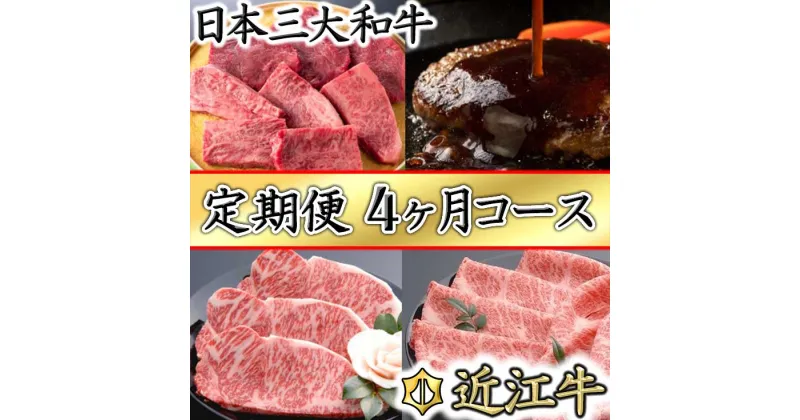 【ふるさと納税】近江牛 専門店 千成亭 大人気ベスト4 全4回 定期便 創業60年 4等級以上 未経産牝牛のみ 牛肉 牛 すき焼き ステーキ 4回 国産 滋賀県産 冷蔵 冷凍 送料無料