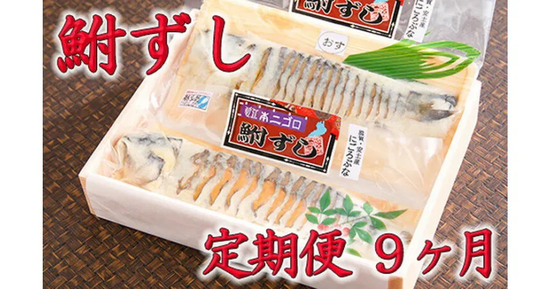 【ふるさと納税】近江本にごろ　ふなずし「比目の魚」雄雌セット　定期便（9か月連続お届け）