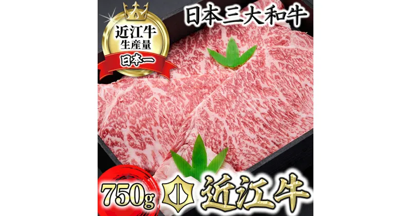 【ふるさと納税】【森村商会】特選近江牛ロースステーキ250g×3枚【冷凍】【牛肉 ランキング 極上 ブランド牛 旨み たっぷり 送料無料 】【国産】