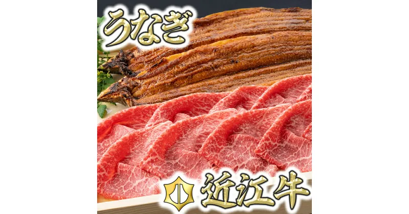 【ふるさと納税】【食卓を豪華に！】近江牛赤身スライス400g＆うなぎ蒲焼2尾セット