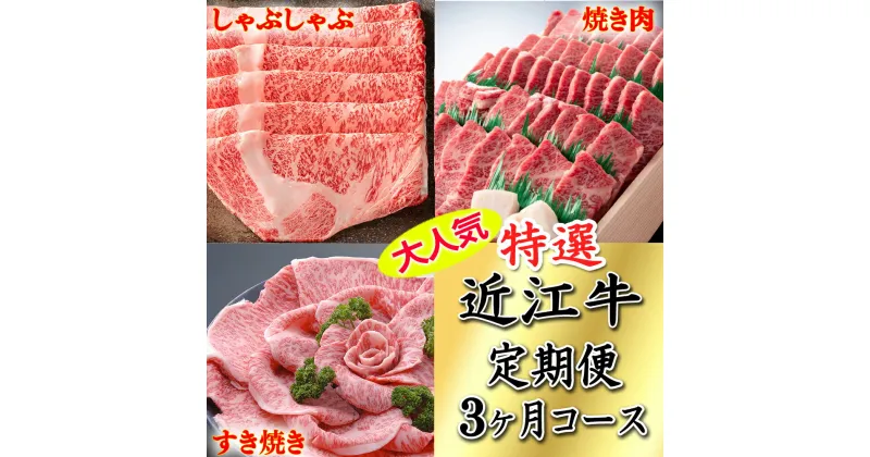 【ふるさと納税】【牛肉】令和6年12月31日までの期間限定極上近江牛1kg　食べ方色々！　アソート定期便【牛】【すき焼き】【しゃぶしゃぶ】【国産】