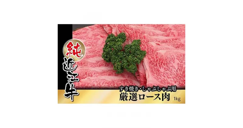 【ふるさと納税】近江牛 すき焼き しゃぶしゃぶ 厳選 ロース肉 1kg | 肉 お肉 牛肉 日本三大 黒毛和牛 滋賀 すき焼 すきやき ロース にく ギフト 贈答 お取り寄せ グルメ 人気 おすすめ 草津市