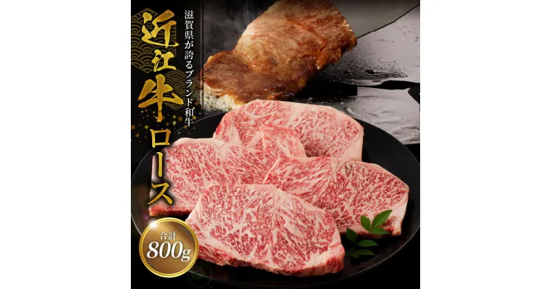 【ふるさと納税】近江牛ロース 200g×4 牛 和牛 牛肉 肉 黒毛和種 霜降り 柔らかい サシ きめ細かい とろみ 人気 焼肉 鉄板焼き ステーキ おすすめ 滋賀県 守山市