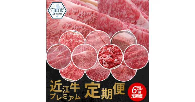 【ふるさと納税】【豪華返礼品6回】近江牛プレミアム定期便 霜降り 焼肉用 認定近江牛 抜群の旨味 濃厚な味わい 牛肉 肉 焼き肉 バーベキュー BBQ 産地直送 国産 お取り寄せ 守山市