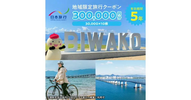 【ふるさと納税】地域限定 旅行 クーポン チケット 300,000円分 1泊以上 宿泊 連泊 旅館 ホテル 交通費 観光 体験 国内 旅行代金 旅行予約 精算 有効期間 5年間 郵送簡易書留 日本旅行 契約施設 滋賀県 守山市 送料無料