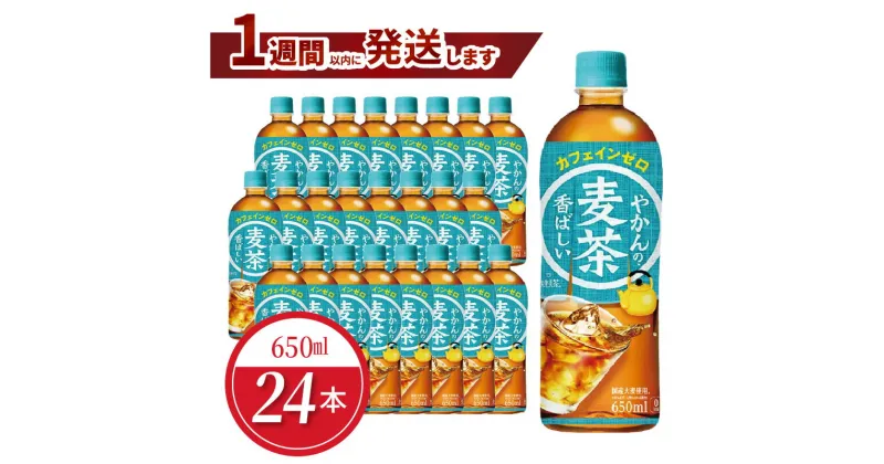 【ふるさと納税】やかんの麦茶 from 爽健美茶 PET 650ml（24本入）