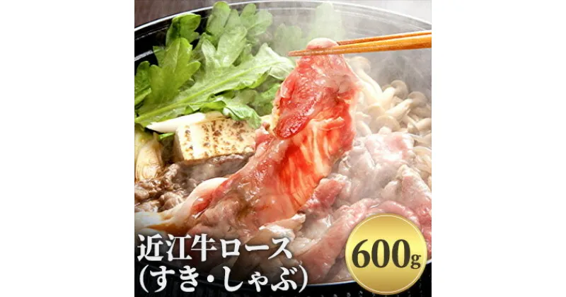 【ふるさと納税】近江牛ロース（すき・しゃぶ）600g　お肉・牛肉・ロース・すき焼き・牛肉・しゃぶしゃぶ