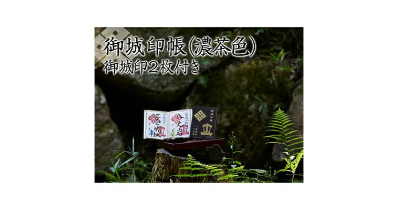 【ふるさと納税】御城印帳（濃茶色）＆御城印2枚　雑貨・日用品・御城印帳・御城印