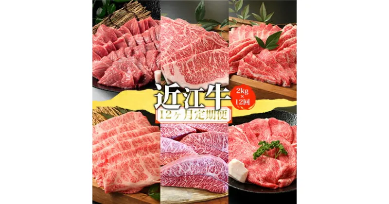 【ふるさと納税】【定期便】近江牛2kgを12回お届け！【牛肉商 徳志満】　定期便・ お肉 近江牛 焼肉用 ステーキ しゃぶしゃぶ サイコロステーキ すき焼き