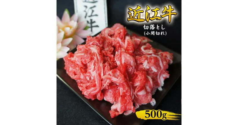 【ふるさと納税】近江牛 切落とし (小間切れ) 500g　牛肉 牛 和牛 国産牛 ブランド牛 国産 お肉 切落し 小間切れ こま切れ コマ切れ こま 牛こま 不揃い A4等級以上 A4 A5 訳あり 不ぞろい 冷凍 滋賀県 湖南市