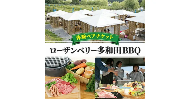 【ふるさと納税】【事業者支援品】ローザンベリー多和田BBQ体験ペアチケット　イベントやチケット等/お食事券