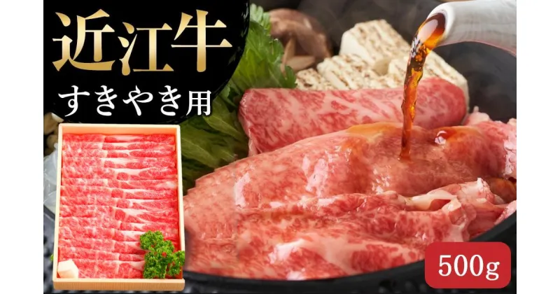 【ふるさと納税】 【近江牛 すき焼き用(肩ロース500g)】 肉 牛肉 すき焼き すきやき ブランド牛 三大和牛 和牛 黒毛和牛 贈り物 ギフト プレゼント 滋賀県 竜王