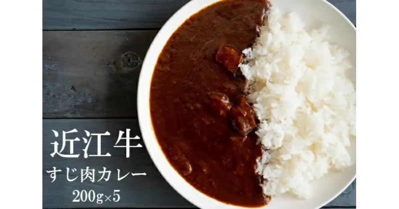 【ふるさと納税】 【近江牛 牛すじカレー】 肉 牛肉 牛筋 牛すじ ブランド牛 三大和牛 和牛 黒毛和牛 保存食 レトルト おかず お惣菜 滋賀県 竜王