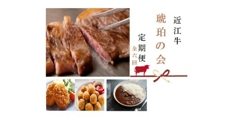 【ふるさと納税】 【近江牛 定期便【琥珀の会】全6回】 肉 牛肉 ブランド牛 三大和牛 和牛 黒毛和牛 贈り物 ギフト プレゼント 冷凍 滋賀県 竜王