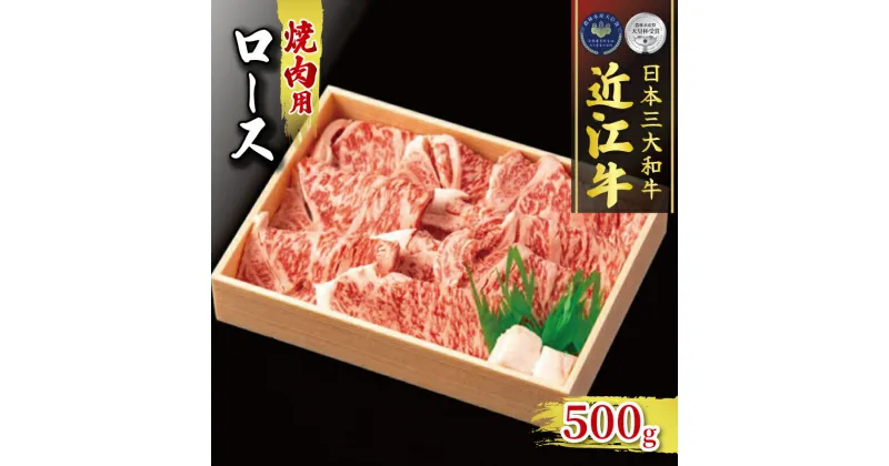 【ふるさと納税】 近江牛 焼肉 500g ロース 冷凍 ( 黒毛和牛 霜降り 和牛 牛肉 A4 A5 焼き肉 やきにくブランド 肉 近江牛 三大和牛 贈り物 ギフト 受賞肉 滋賀県 竜王町 古株牧場 )