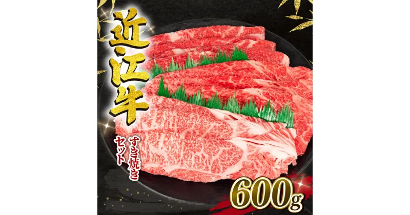 【ふるさと納税】 近江牛 すき焼き 600g 冷凍 黒毛和牛 和牛 牛肉 ブランド すき焼 セット 三大和牛 ロース 赤身 バラ 贈り物 ギフト 滋賀県 竜王町 岡喜