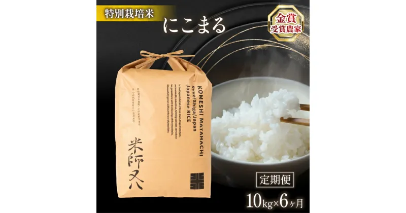 【ふるさと納税】 令和6年産 新米 定期便 にこまる 10kg × 6ヶ月( 十六代目米師又八 謹製 ブランド 米 rice 精米 白米 ご飯 内祝い もちもち 国産 送料無料 滋賀県 竜王 ふるさと納税 )