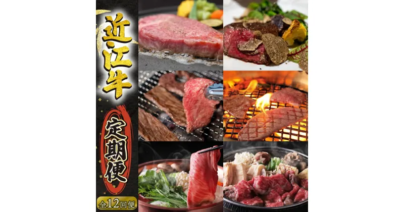 【ふるさと納税】 近江牛 定期便 12回 ステーキ 焼肉 カルビ モモ バラ 肩ロース 赤身 サーロイン リブロース ヒレ フィレ サイコロ 希少部位 ヒウチ ミスジ サンカク 黒毛和牛 お弁当 ブランド 近江牛 毎月 三大和牛 滋賀県 竜王 岡喜 神戸牛 松阪牛 に並ぶ 日本三大和牛