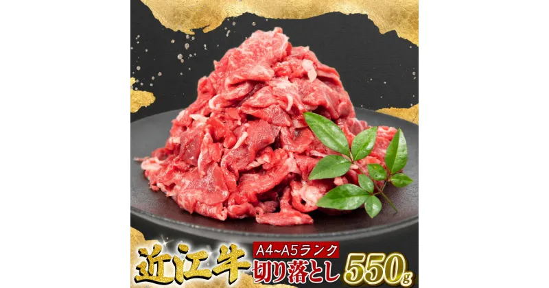 【ふるさと納税】 近江牛 切り落とし 550g A4等級 以上 冷凍 小分け ( A4 等級 ～ A5 等級 近江牛 黒毛和牛 和牛 ブランド和牛 牛肉 三大和牛 モモ ブリスケ 切り落し 贈り物 ギフト やきしゃぶ 国産 滋賀県 竜王町 霜降り 神戸牛 松阪牛 に並ぶ 日本三大和牛 ふるさと納税 )