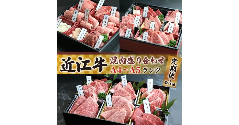 【ふるさと納税】 近江牛 焼肉 特上 盛り合わせ 定期便 3回 冷凍 シャトーブリアン ( サーロイン フィレ 希少部位 ミスジ カルビ ロース 3ヶ月 赤身 黒毛和牛 ブランド 牛肉 贈り物 ギフト 国産 滋賀県 竜王町 岡喜 霜降り 神戸牛 松阪牛 に並ぶ 日本三大和牛 ふるさと納税 )