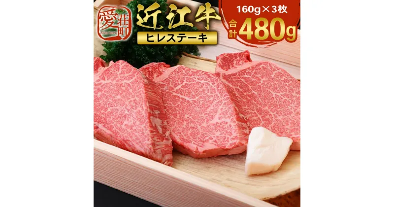 【ふるさと納税】近江牛 ヒレ ステーキ 160g×3枚　牛肉 和牛 黒毛和牛 国産　 AI02