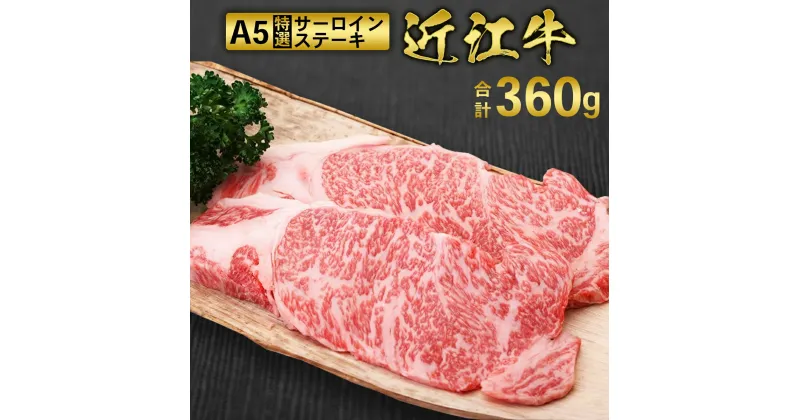 【ふるさと納税】近江牛 A5 特選 サーロイン ステーキ 180g×2枚　牛肉 和牛 黒毛和牛 国産　AI04