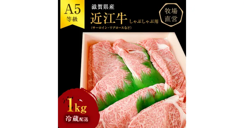 【ふるさと納税】【近江牛 西川畜産】A5ランク雌牛 しゃぶしゃぶ用 約1kg （リブロース・肩ロース等）　 ふるさと納税 牛肉 しゃぶしゃぶ 近江牛 お肉 ロース 　お届け：繁忙期に限り納期最長3～5ヶ月。納期指定不可