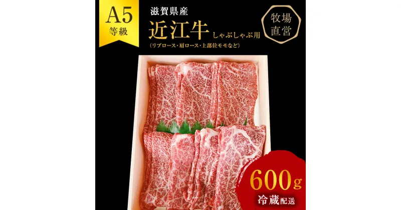 【ふるさと納税】【近江牛 西川畜産】A5ランク雌牛 しゃぶしゃぶ用 約600g （リブロース・肩ロース・上部位モモ等）　 ふるさと納税 近江牛 牛肉 しゃぶしゃぶ お肉 ロース モモ 　お届け：繁忙期に限り納期最長3～5ヶ月。納期指定不可